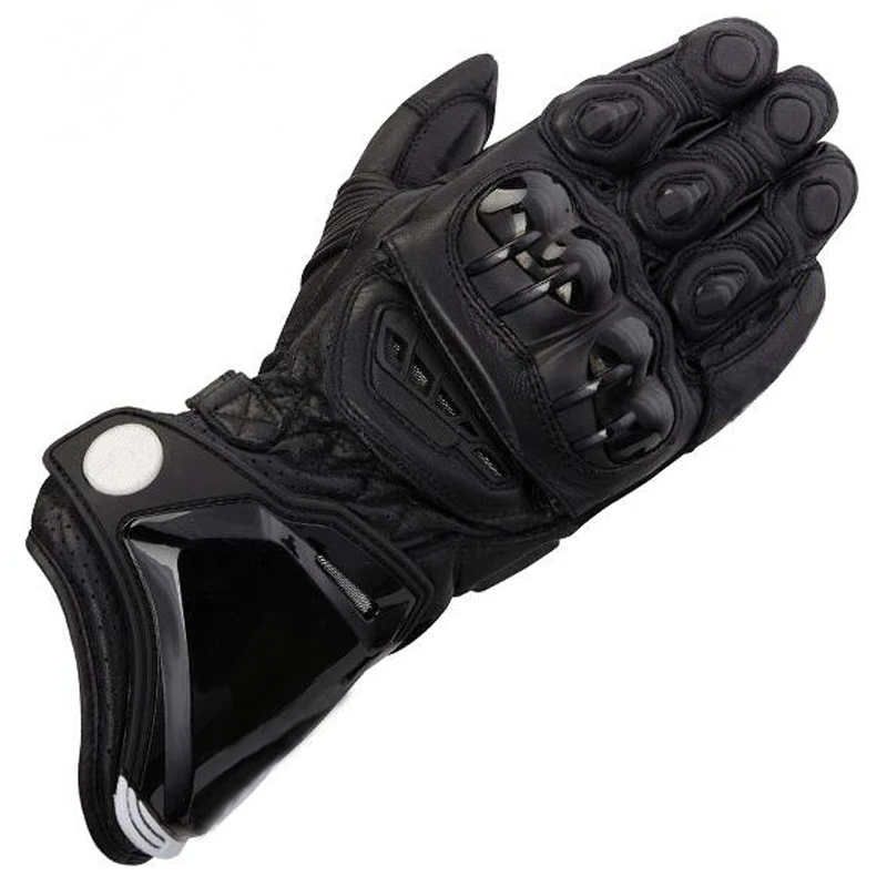 Полный палец кожаный мотоциклетный гоночный перчатки guantes мотоцикл gant moto rbike длинный luva moto ciclista