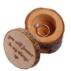 JAVRICK New Desigh WE DO/Marry Me Natural Round Wooden Unique Rural Wedding Wood Ring Display Storage Case Box Hot JAVRICK New Desigh WE DO/Marry Me Natural Round Wooden Unique Rural Wedding Wood Ring Display Storage Case Box Hot