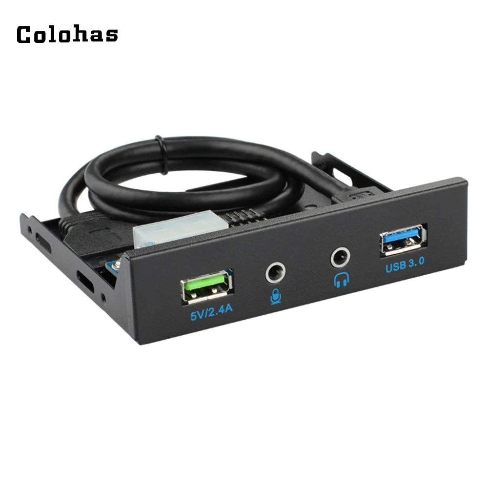 3 5 дюймовый гибкий отсек Передняя панель расширения USB 0 + HD аудио В 2.4A Быстрая