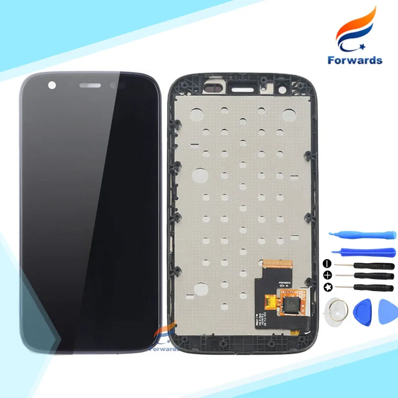 100 Tested for Motorola MOTO G XT1032 XT1033 LCD Screen Display with Touch Digitizer Frame Tools