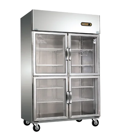 -10 ~ 0 градусов D1.0L4 4 стекло дверь шкафа охладитель еды охладитель держать свежий дисплей коммерческий склад встроенный холодильник