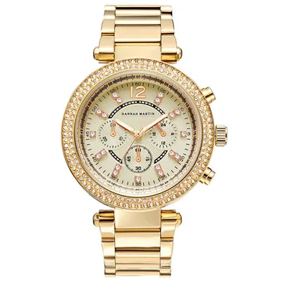 Модные женские часы, модные, с бриллиантами, три глаза, шесть цифр, цифровые, дамские, стальной ремень, кварцевые часы для женщин, Reloj Mujer - Цвет: A