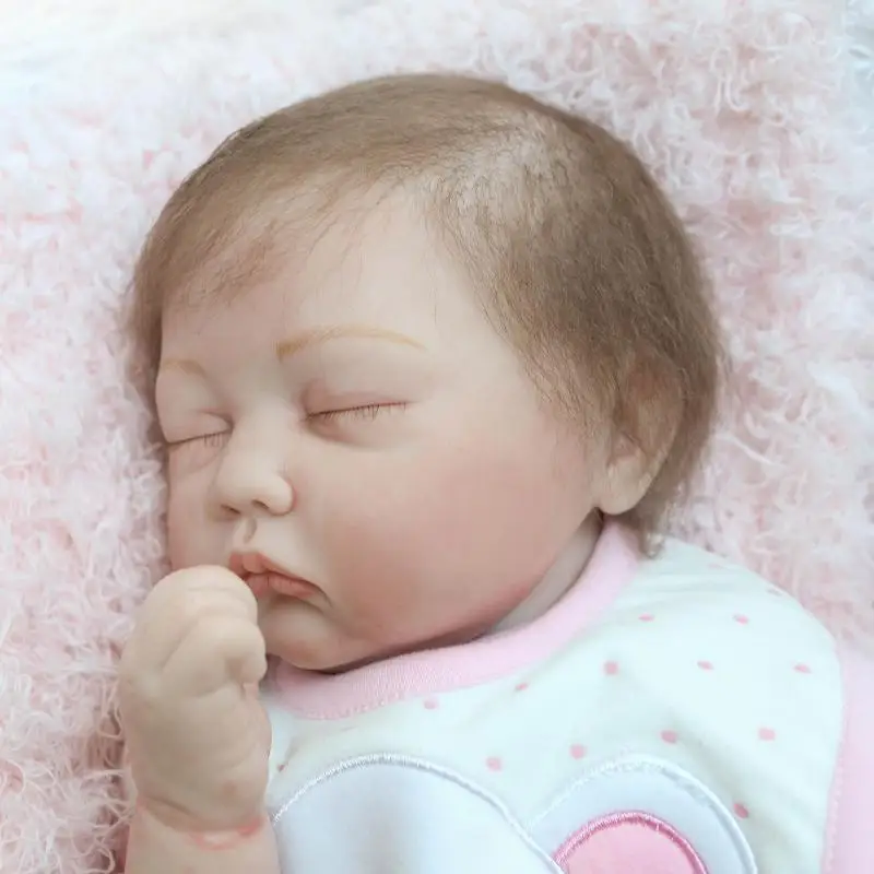 Cradle Doll 22Inch Soft Reborn Baby Dolls Toddler Baby Toys Lifelike