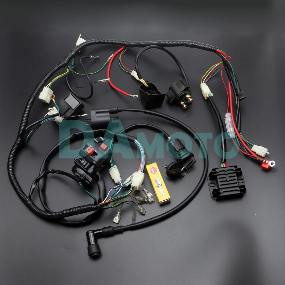 Полный Жгут проводов ткацкий станок катушка зажигания CDI D8EA для 150cc 200cc 250cc 300cc Zongshen