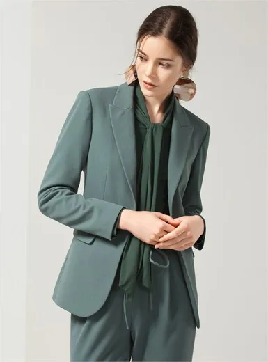 2018 New Elegant Ol Windworking Fashion Slim Long Sleeve One Button Professional Female Suit Female Jacket Blazer