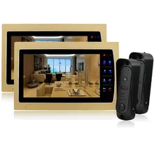 Homefong 10 Inch Color Video font b Door b font Phone Bell Intercom System Kit Alloy