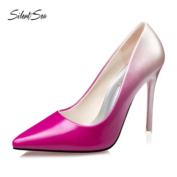 

Silentsea Shoes New Sexy Lady Pumps Fashion Office Women Thin High Heels Shoes Luxury Wedding Shoes Party Brand Female