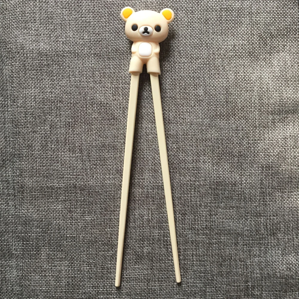 1 пара разноцветная Милая Медвежонок Панда кошка Миньоны обучающая палочка для еды детская китайская палочка для еды подарки для учащихся