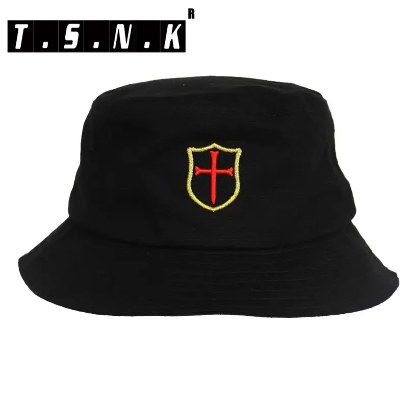 

T.S.N.K "GOLDEN CROSS"Outdoors Military Embroidery Tactical BONNIE HATS Round-brimmed Sun Hunting Cap fishing hat