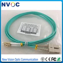 10 шт./лот, 2 м, LC-SC DX 10GIGABIT 50/125 многомодовый волоконно-оптический кабель OM3 AQUA 10 ГБ, мм, OM3-150, 3,0 мм, ПВХ Jakcet, Соединительный шнур перемычка