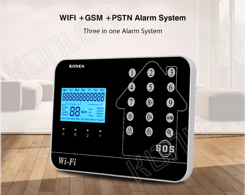 WIFI GSM PSTN Home Alarm System (1)