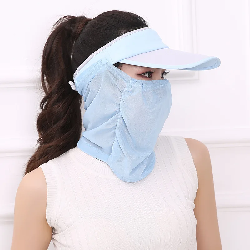 3 шт./упак. летняя Солнцезащитная шляпа для мужчин и женщин х-б маска для лица анти ультрафиолетовая шляпа сложенная маска для защиты от пыли печать маска