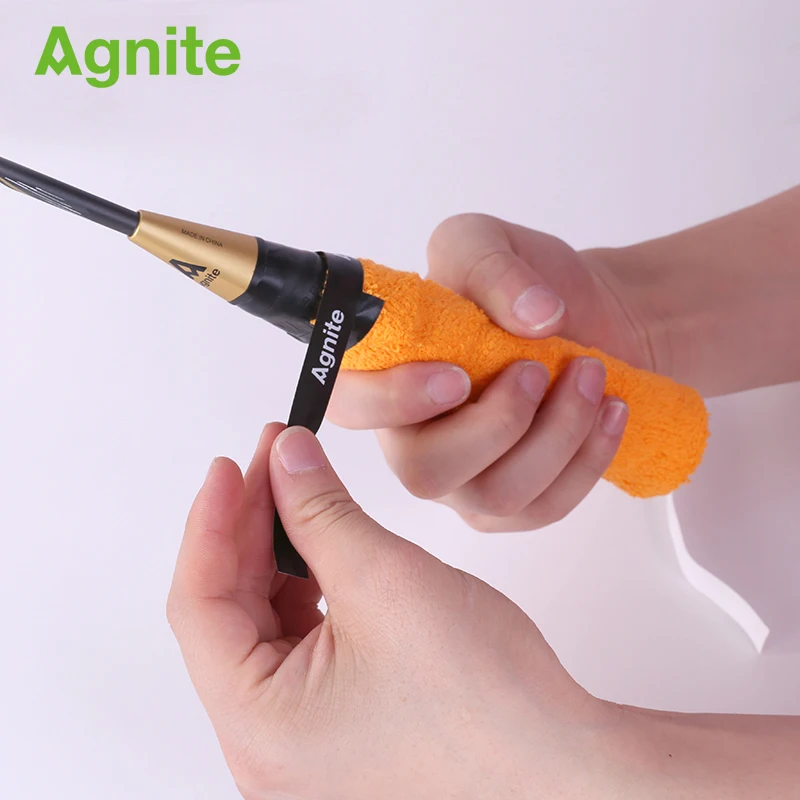 Agnite высокое качество хлопок 4 цвета поглощение пота теннисная ручка для бадминтонной ракетки лента для ручки ракетки клей для рук F1317 дропшиппинг