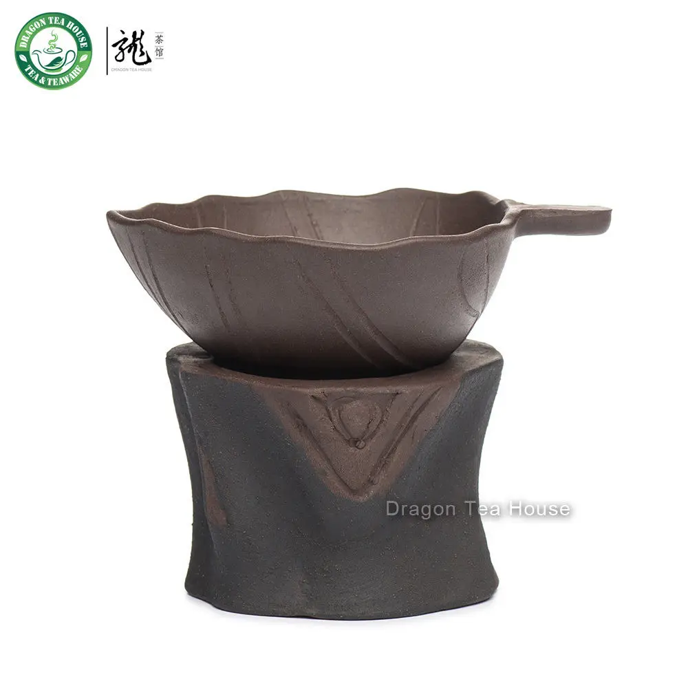 Tree Stool Brown Yixing Zisha Clay Chinese Kungfu Tea Mesh Tea Strainer