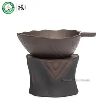 Baum Hocker Braun Yixing Zisha Ton Chinesische Kungfu Tee Mesh Teesieb und Ständer