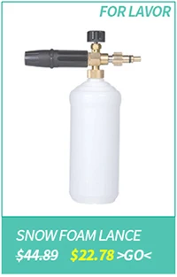 Espuma de Neve Lança para Bosche Limpeza do Carro Fácil Aquatak Universal Lavadora Alta Pressão Espuma Arma Parte 100 125 6 pressão espuma arma limpeza do carro parte