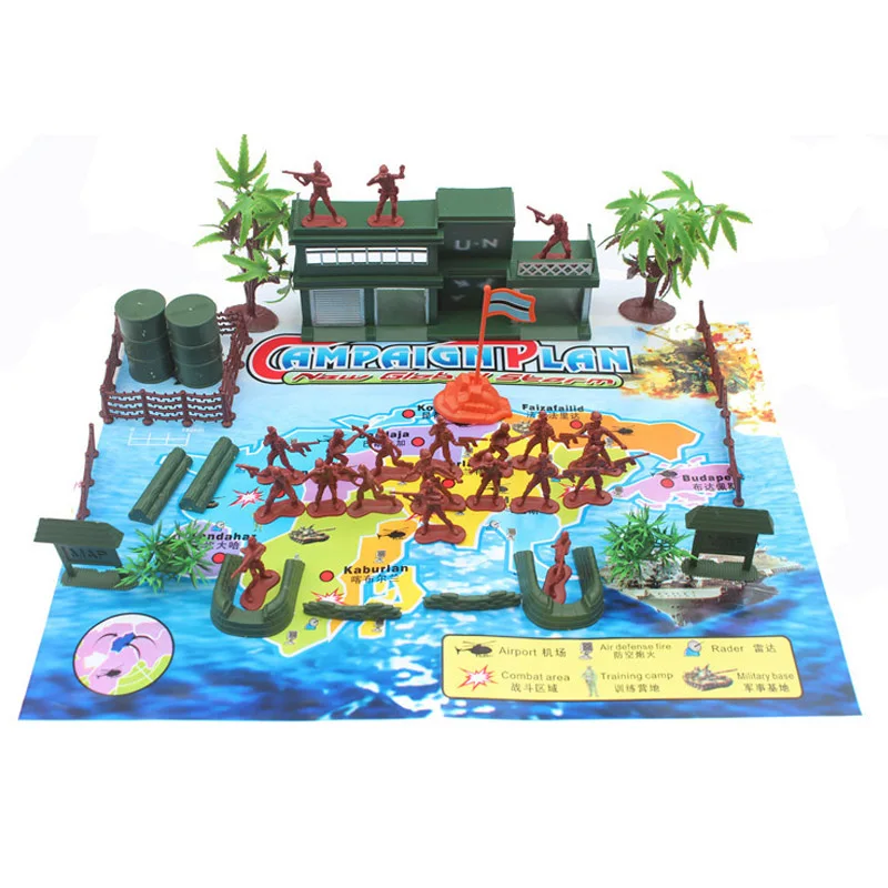 2017 World War II 4CM soldier who nostalgic Plastics toys children