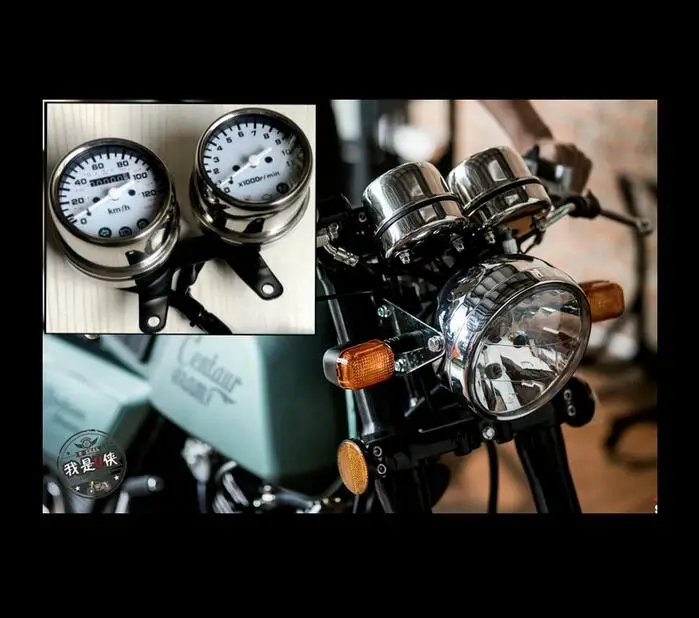 Мотоциклетный ретро Тахометр XUANKUN из нержавеющей стали|motorcycle table|cafe racer odometermeter