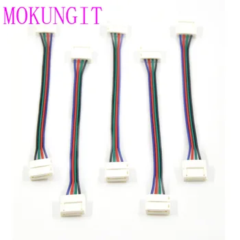 

400pcs New 4Pin 12mm double Colorful Connecter / single end LED PCB led Connector Adapter for WS2801 APA102 LED Strip