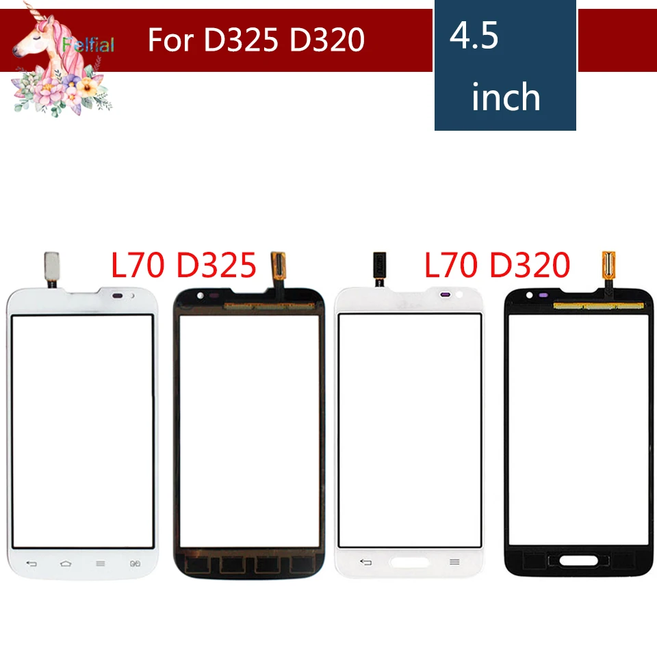 

High Quality 4.5" For LG L70 D320 and L70 D325 Touch Screen Digitizer Sensor Outer Glass Lens Panel Replacement