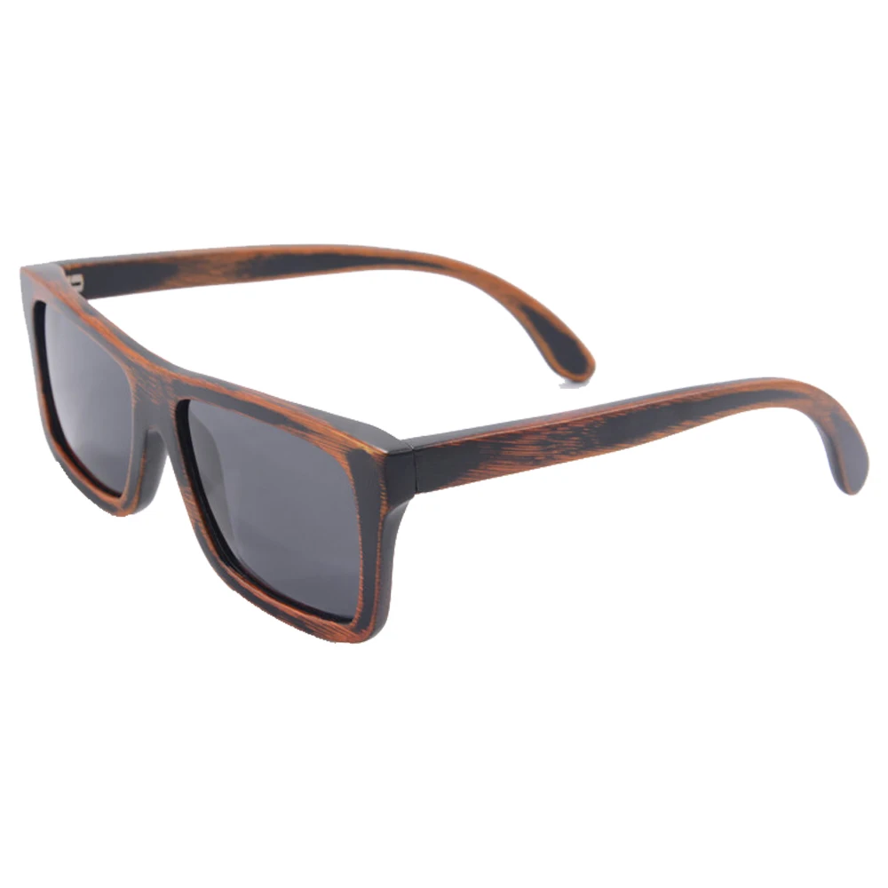 Черного бамбука, солнцезащитные очки мода поляризованных солнцезащитных очков популярные new дизайн деревянные очки для бесплатная