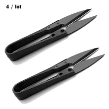 4 шт./лот) U ножницы, кусачки для обрезки щипцы пошив вышивка трилистник резак для пряжи высокое качество Нержавеющая сталь ножницы, инструмент