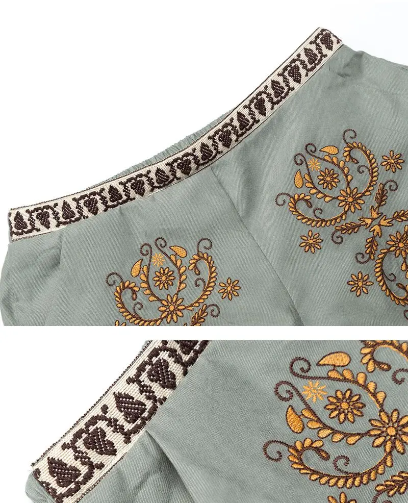 girls embroidered shorts G3769-9