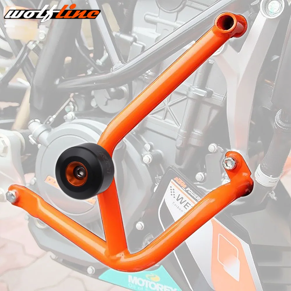 Аварии бар для KTM 390 DUKE 2013 2014 2015 2016 R2R рамки Enigne защитный кожух DUKE390 оранжевый бары