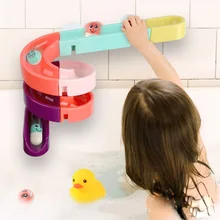 Новая детская Ванна спрей водный трек игрушка бассейн водопад игрушки Дети ванная комната игрушки для ванной