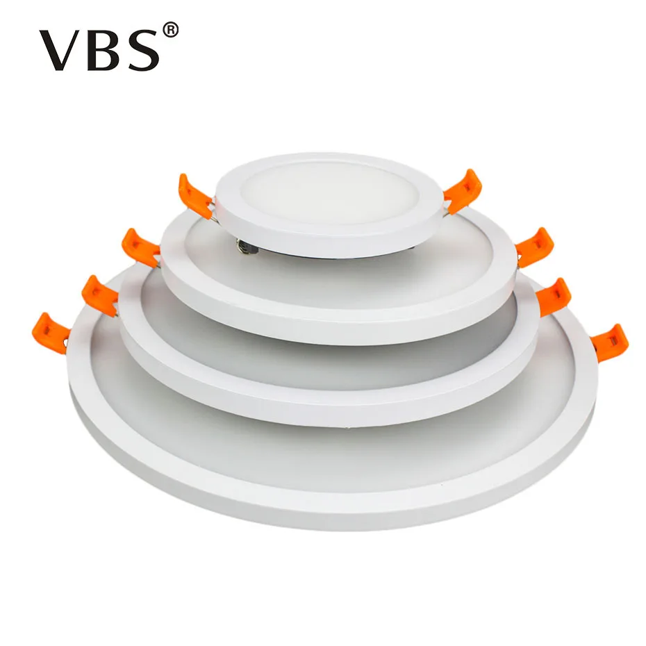 Светильники светодиодные панели 6 Вт 12 Вт 18 Вт 24 Вт светодиодные потолочные панели свет теплый белый холодный белый Ультра тонкие светодиодные панели
