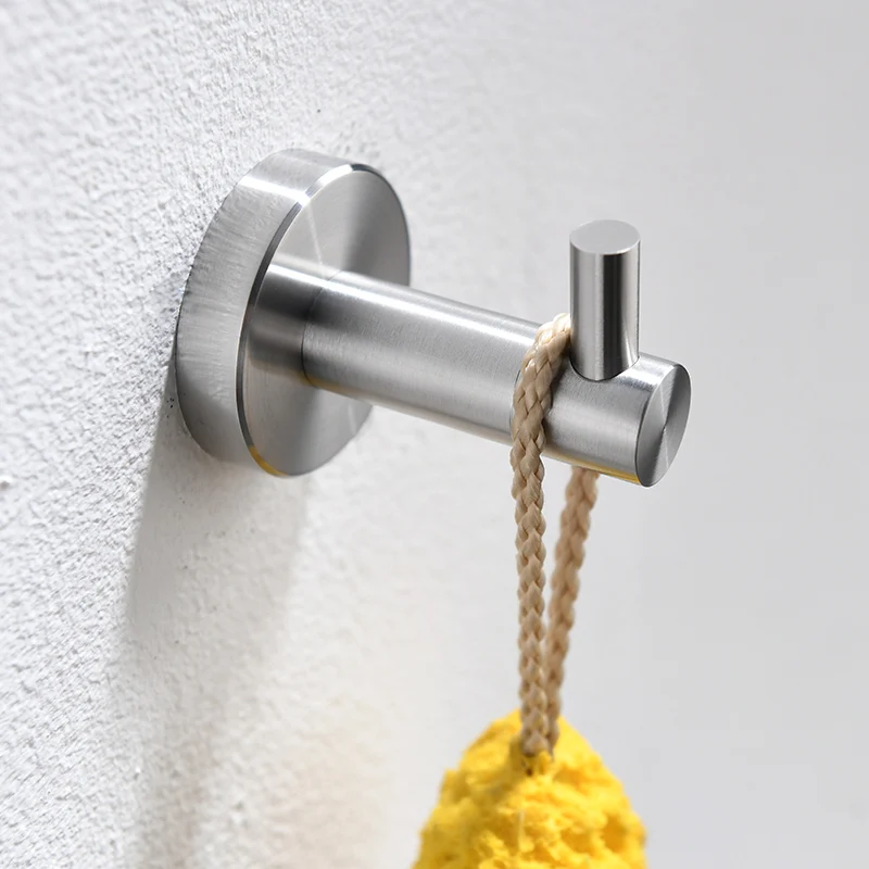 FLG 304 Stainless Steel Bath Hardware Sets Brushed Nickel Wall Mount Towel Bar Robe hook Paper Holder Bathroom Accessories Set