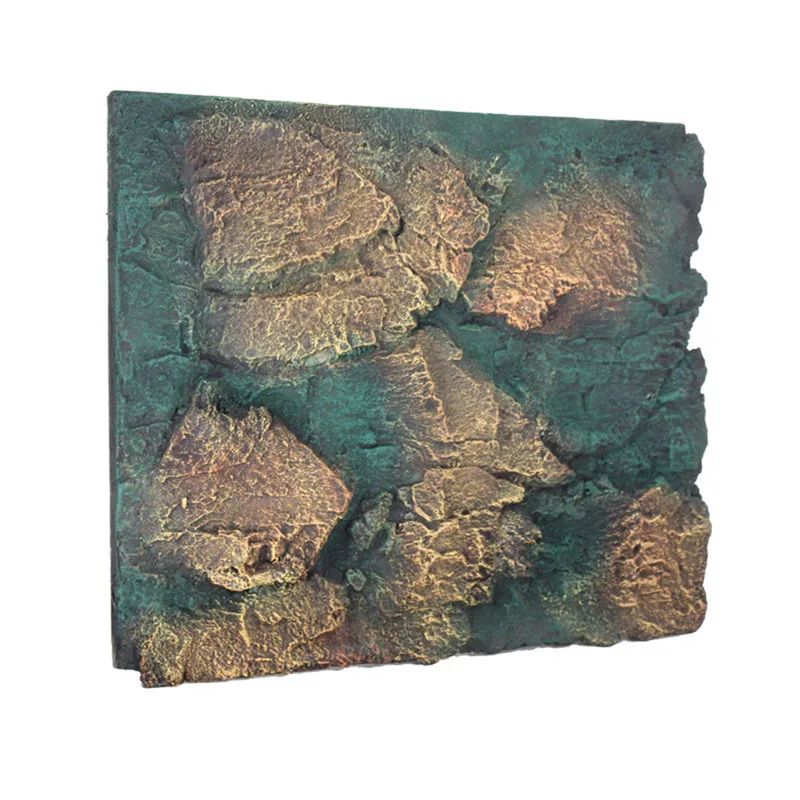 

1Pcs 3D Foam Rock Aquarium Stone Background Aquatic Pet Board Backdrop Simulation Rock Fish Tank Background Aquarium Decorations