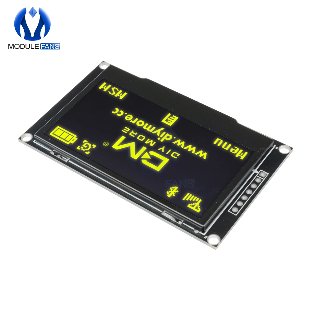 Цифровой Желтый ЖК экран 12864 128X64 OLED модуль дисплея C51 плата для Arduino Diy Electronic 2 42 "2