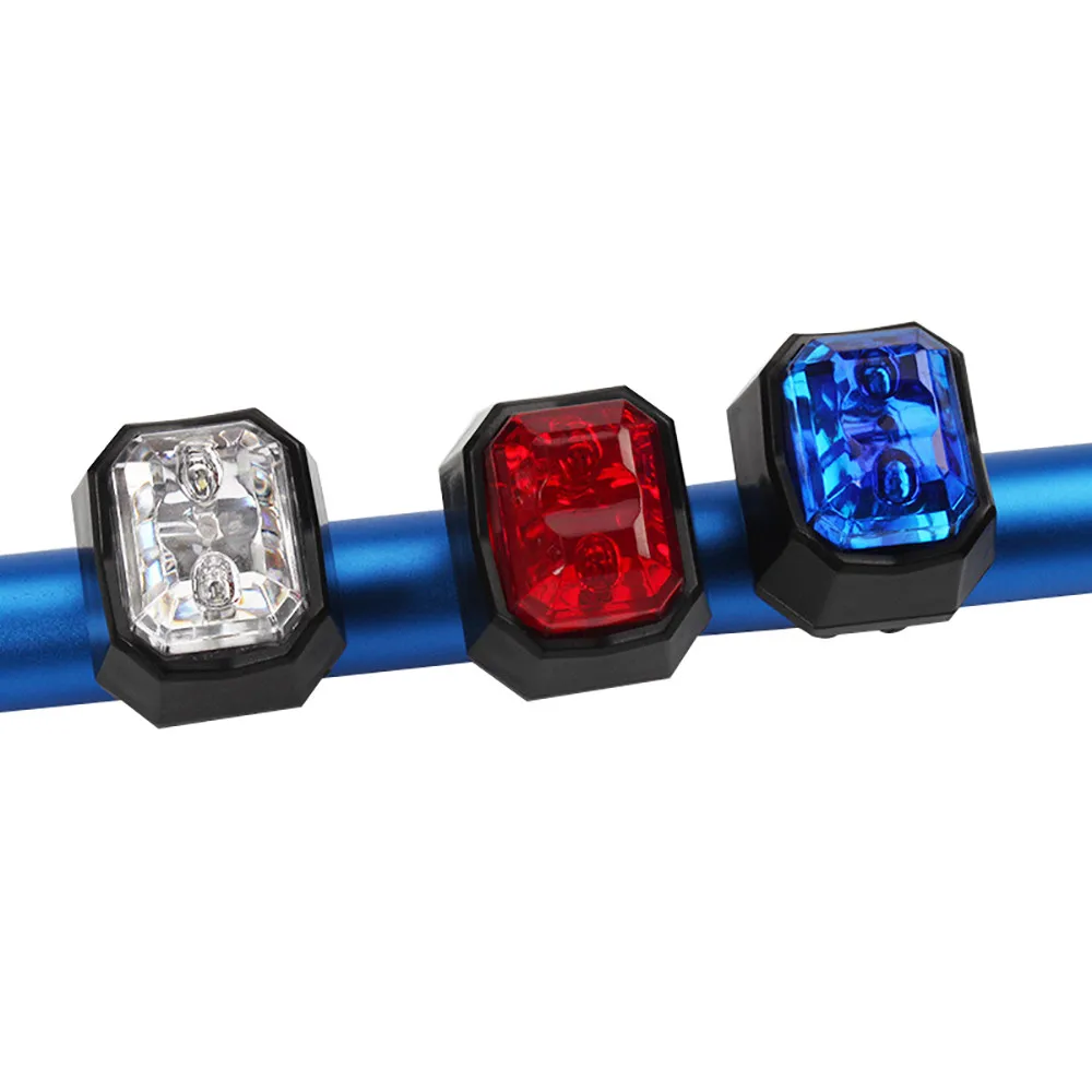 

Cycling Bike Bicycle 2 LED Back Rear Tail Light Lamp Safety Flashing Warning Red