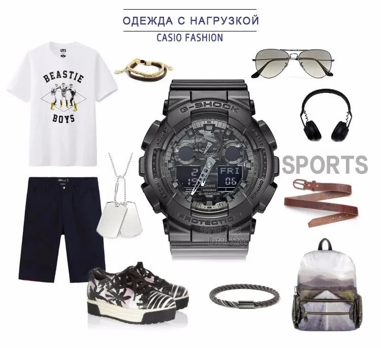 Casio часы мужчины г шок топ роскошный набор военный хронограф светодиодные цифровые часы спортивные водонепроницаемые кварцевые