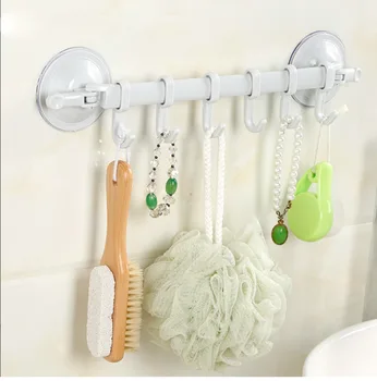 

Plastic Bathroom Shelf Towel with Hooks Shower Wall Shelf Wall Mounted Bathroom Plastic Corner Shelf Suction Cup