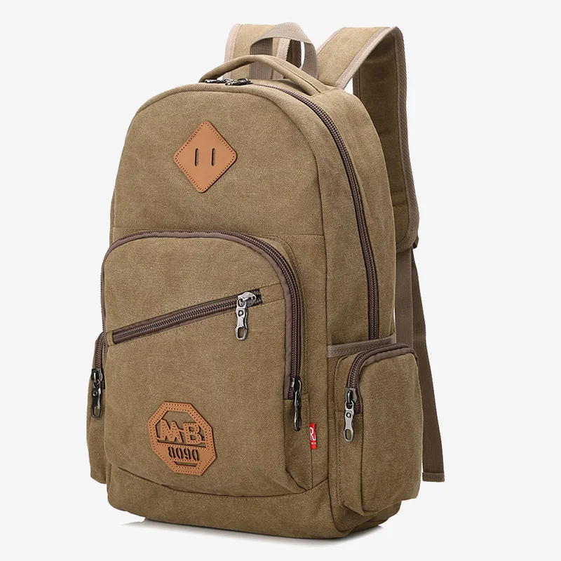 

Men Vintage Casual Backpack Male Canvas A Bag Waterproof School Backpacks For Teenagers Cycling Bags Men's Laptop Travel Bagpack