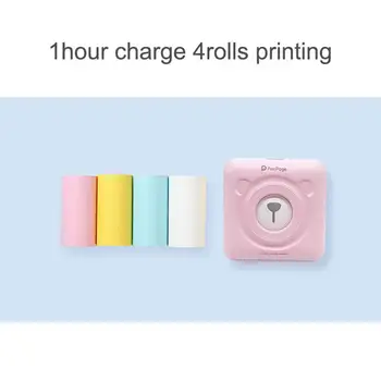 

Portable Cute Bear Wireless Bluetooth Thermal Paper Photo Pocket Label Printer