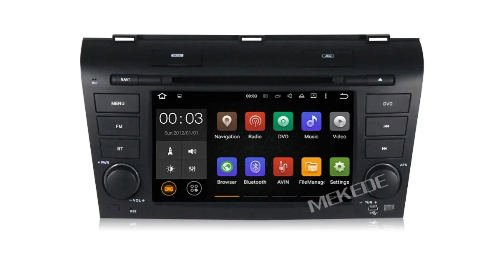 Flash Deal ROM 16G 1024*600 Quad Core Android 7.1 car DVD for MAZDA 3 MAZDA3 2004 2005 2006 2007 2008 2009 Car DVD Player GPS 4G Radio 4
