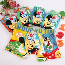 5 шт./партия, детское нижнее белье из хлопка для мальчиков, трусики молочные шелковые трусы для мальчика с героями мультфильмов от 3 до 11 лет, 4 TP01