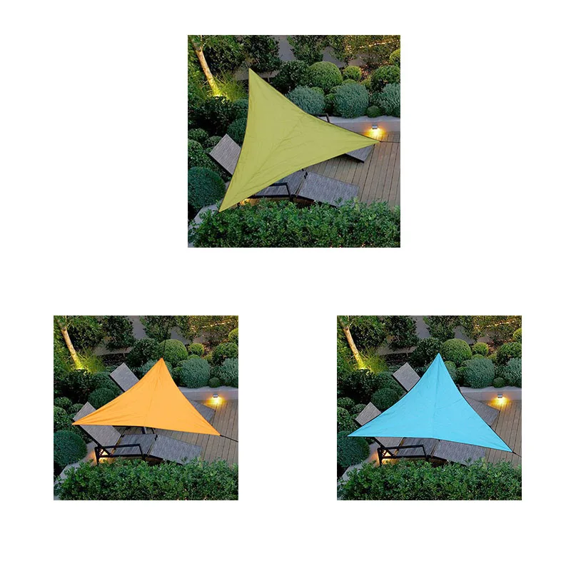 3/4/5/6 m sombra pesada vela sol dosel cubierta exterior trilateral jardín toldos impermeables paño parasol de verano para coche