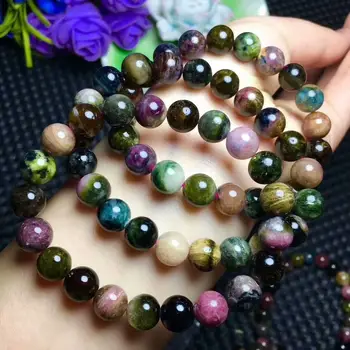 

Natural Colorful Crystal Beads Bracelet AAA 9-8.5mm