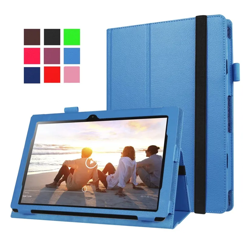 

Litchi Pu Leather Case Cover 10.1'' Slim Stand Funda Protective Skin For Lenovo Miix 320 Miix320 Miix 320-10ICR 10.1" tablet+Pen