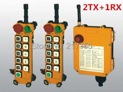 

F24-10D(include 2 transmitters +1 receivers)/10 channels 2 Speed Hoist crane remote control wireless crane Uting remote control