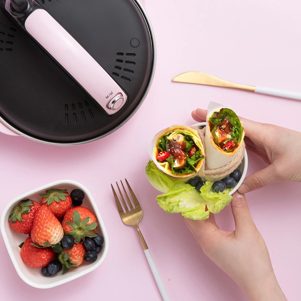  JIQI Automatic Non-stick Crepe Makers mini Pancake machine Pizza Maker Household Kitchen Tool elect - 32995638550