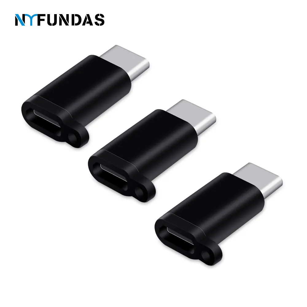 

3PCS Micro USB TO Type C Cable Adapter For Xiaomi Mi9 Mi 9 A2 Redmi Note 7 Huawei P30 Pro Mate 20 Samsung Galaxy S10 Plus S9 S 8