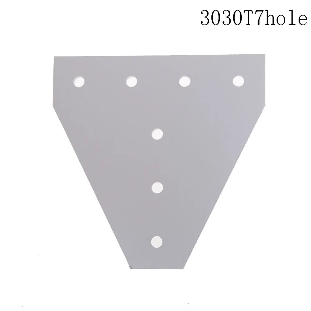 6063-T6 Соединительная пластина угловой кронштейн Соединительная полоса для алюминиевого профиля 3030 4040 с 5/7 отверстиями