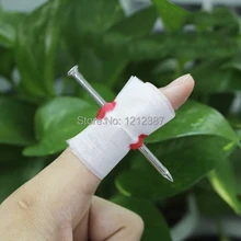 Fake Blood Manmade Nail Through Finger With Bandage April Fool Trick Prop Scary Toy HB88