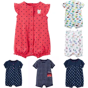 

Baby Infant Girl Boy One-pieces Cartoon Striped Printed Romper Jumpsuit Clothes