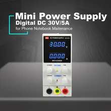 30 V/5A цифровой мини DC Питание вольтметр Дисплей Регулируемый коммутации для мобильного телефона PC Тетрадь техническое обслуживание
